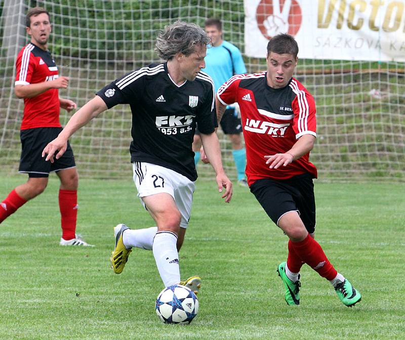 předkolo MOL Cup, Brná-Zbuzany, 16.7.2017Lička vs. Rakishtenliev (v červenočerném)(foto: Deník/Rudolf Hoffmann)