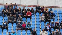 Fotbalisté Ústí nad Labem (v modrobílém) hostili v domácím prostředí Varnsdorf