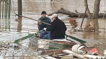 Povodeň 2002. Velká voda v Dobkovicích