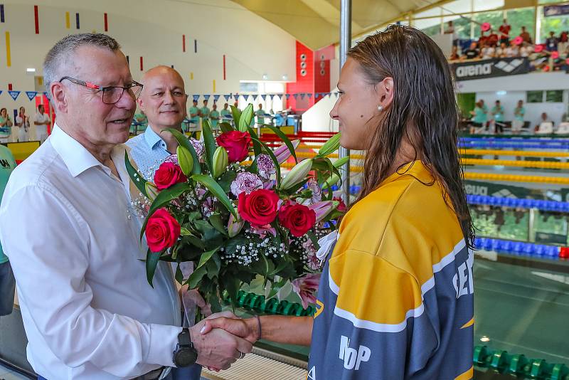 Slavnostní zahájení MČR plavců 2021 v Ústí nad Labem.