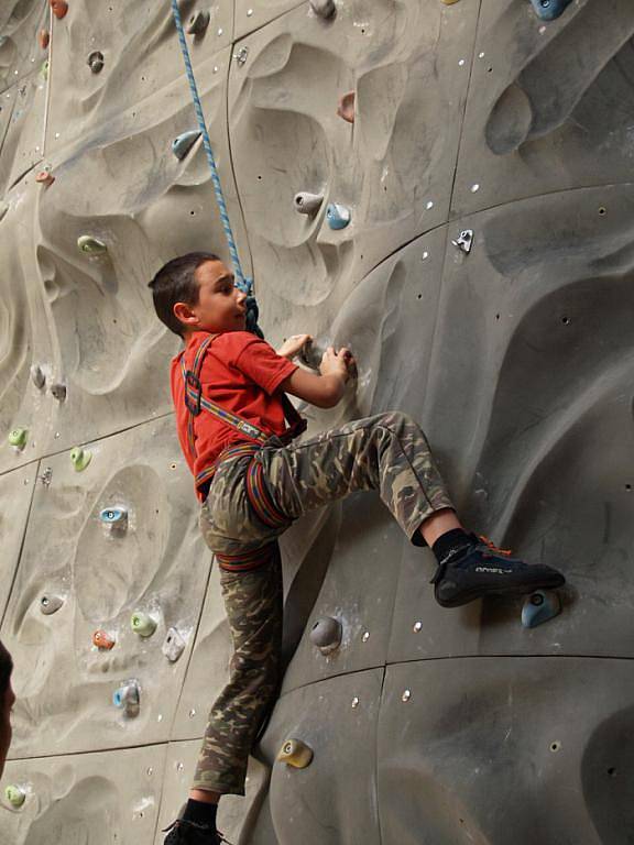 ÚSTECKÉ LEZECKÉ CENTRUM poskytuje především 9 metrů horolezecké skály v imitaci pískovce na ploše 70 m2. K dispozici je i boulder pro lezení bez jištění.