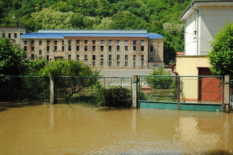 Voda v Ústí nad Labem, středa 5. června 2013.