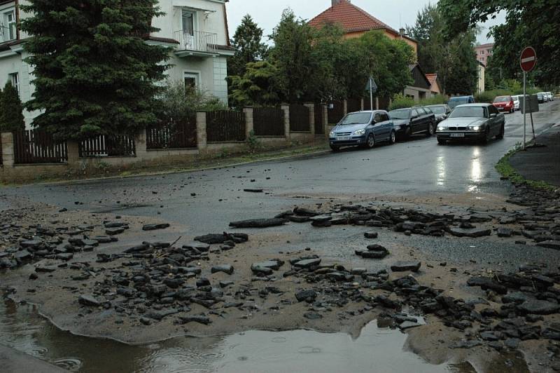 Následky sobotního deště na Ústecku