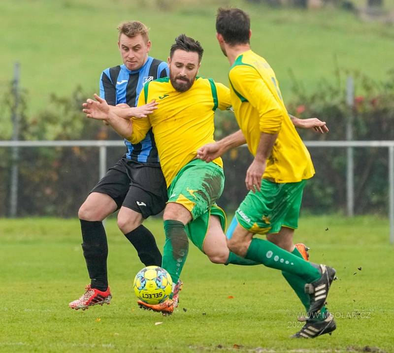 Sport fotbal I.B třída skupina A Chuderov (modrá) Malšovice