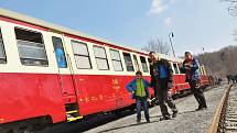 Slavnostní zahájení provozu Kozí dráhy na trase Děčín - Telnice