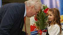 Prezident Miloš Zeman přijel na návštěvu Ústeckého kraje.