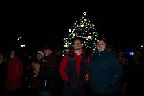 Slavnostní rozsvícení vánočního stromu na Severní Terase.