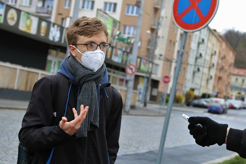 Protestní akce organizace Extinction Rebellion v Ústí nad Labem