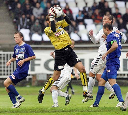 Z fotbalového utkání Hradec Králové - Ústí nad Labem