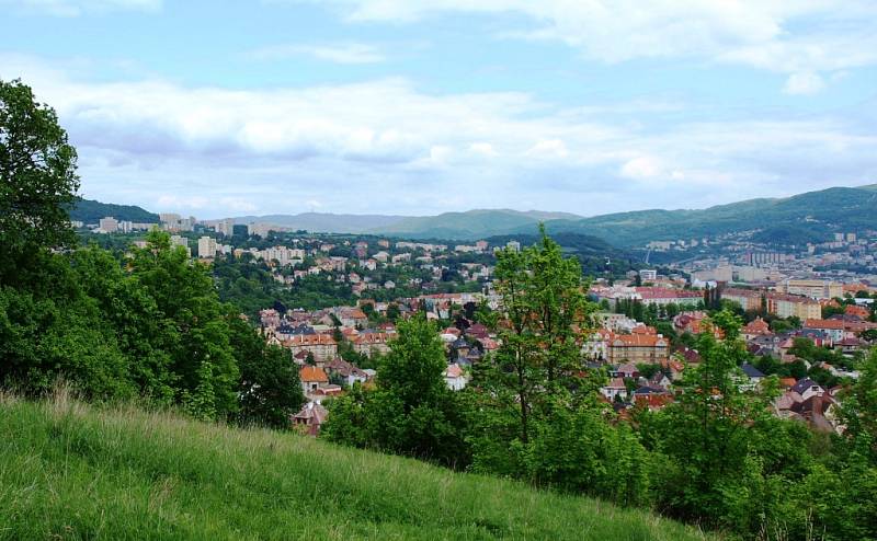 Výhled ze Střížovického vrchu.