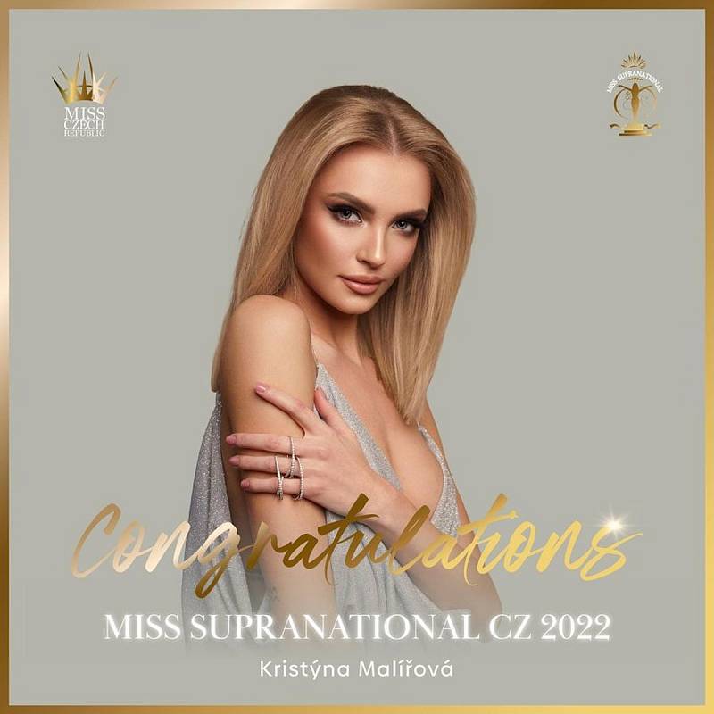 Kristýna Malířová z Čížkovic na Litoměřicku se pyšní titulem Miss Supranational.