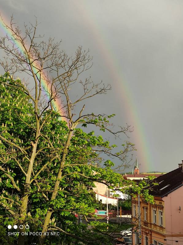 Duha od čtenáře z Ústí nad Labem.