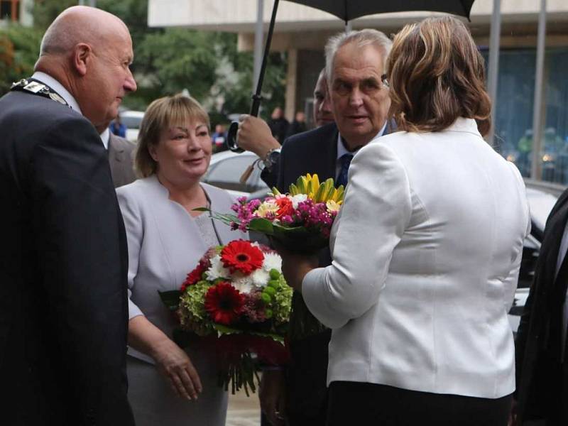 Prezident Miloš Zeman přijel již popáté do Ústeckého kraje.