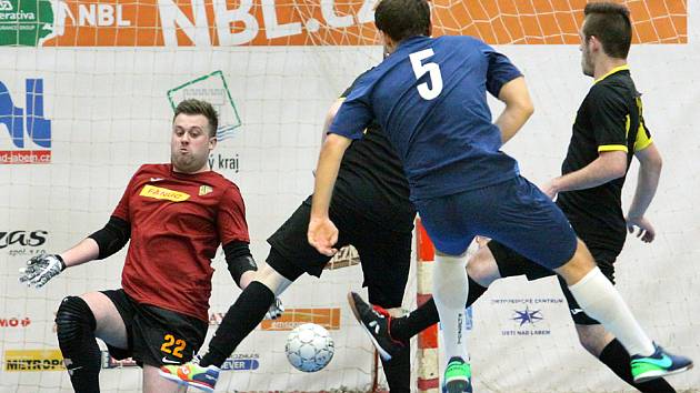 Galerie ze zápasu 18. kola 2. futsalové ligy.Rapid Ústí n. L. vs. GMM Jablonec n. N. Foto: Deník/Rudolf Hoffmann