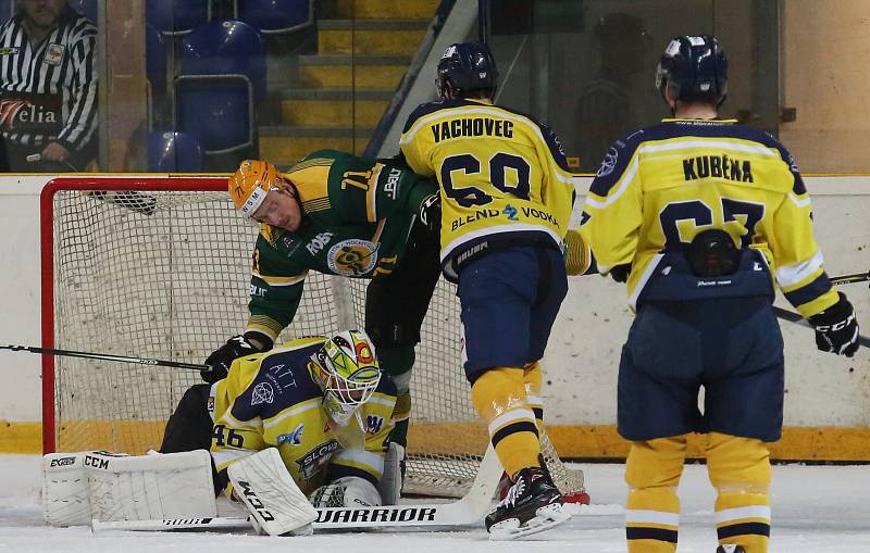 Hokejový zápas Ústí nad Labem a Vsetín.