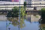 Voda v Ústí nad Labem, středa ráno.