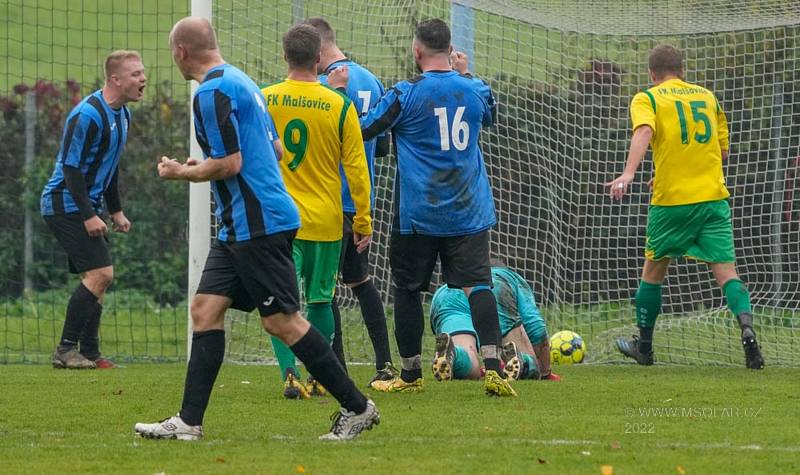 Sport fotbal I.B třída skupina A Chuderov (modrá) - Malšovice