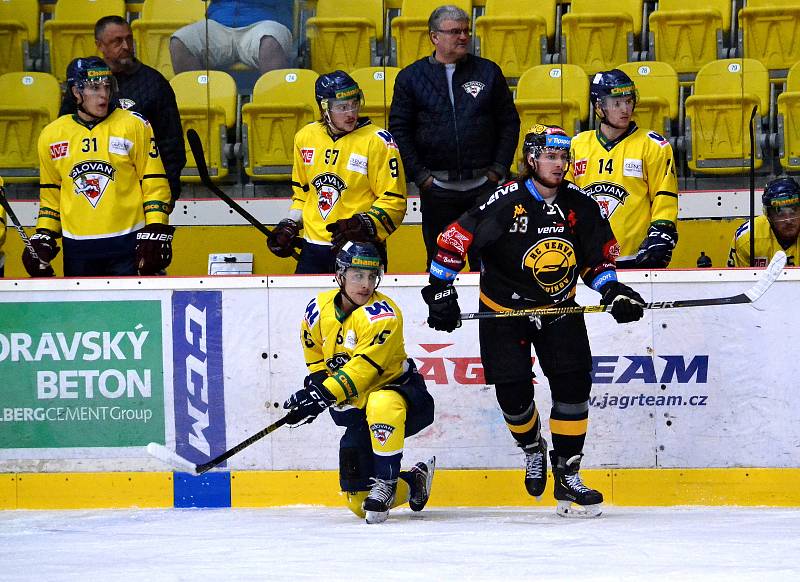 Extraligový HC Verva Litvínov sehrál generálku na nový ročník nejvyšší hokejové soutěže s prvoligovým Slovanem Ústím nad Labem. Foto: Deník/Edvard D. Beneš