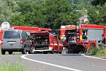 Tragická dopravní nehoda se stala v pátek odpoledne u Mojžíře na silnici č. 62 směrem na Děčín.