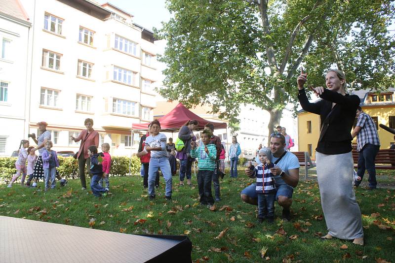 Kreativní odpoledne v parku TGM na Střekově,