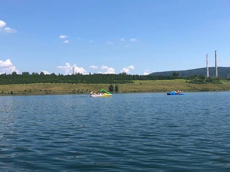 Jezero Milada u Ústí nad Labem.