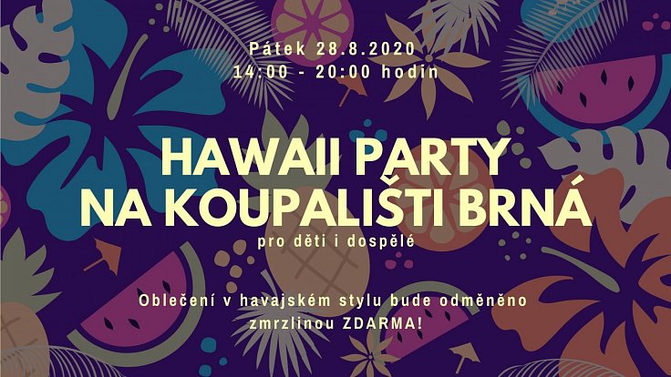 Hawaii party na Koupališti Brná