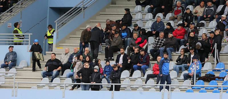 Fotbalový zápas Arma Ústí a Pardubice. FORTUNA:NÁRODNÍ LIGA 2018/2019