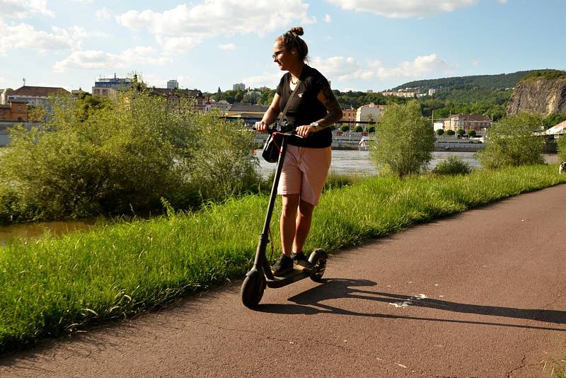 U mostu Edvarda Beneše v Ústí nad Labem