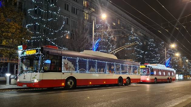 Vánoční trolejbusy vyjedou od ulic Ústí nad Labem v neděli.