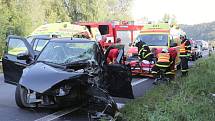 Dopravní nehoda u Prackovic nad Labem.