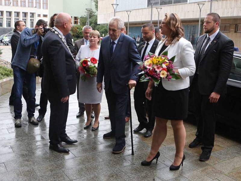 Prezident Miloš Zeman přijel již popáté do Ústeckého kraje.