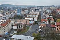 Centrum Ústí nad Labem pohledem z Mariánské skály. Ilustrační foto