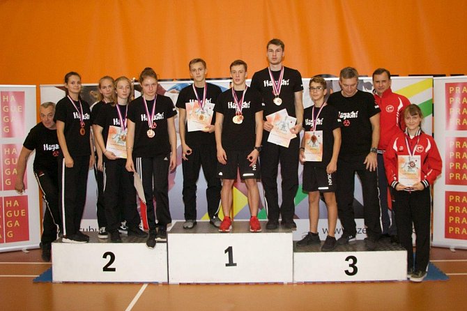 Karatisté Sport Unionu Ústí n. L. na NP 2019 v Praze.