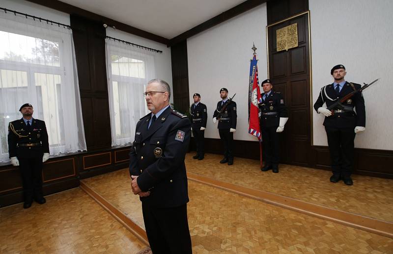 Předávání medailí za věrnost policistům z Územního odboru Ústí nad Labem