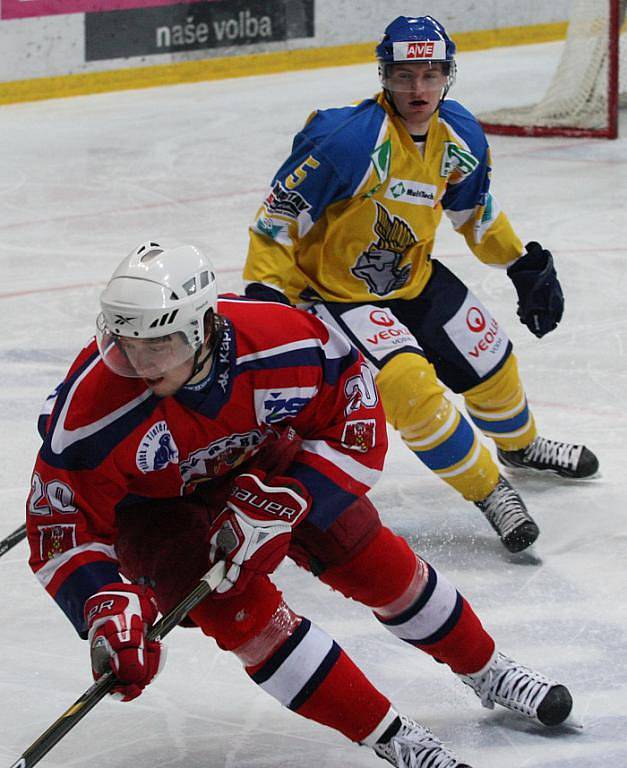 Ze semifinálového utkání týmů HC Slovan Ústečtí Lvi a HC Rebel Havlíčkův Brod