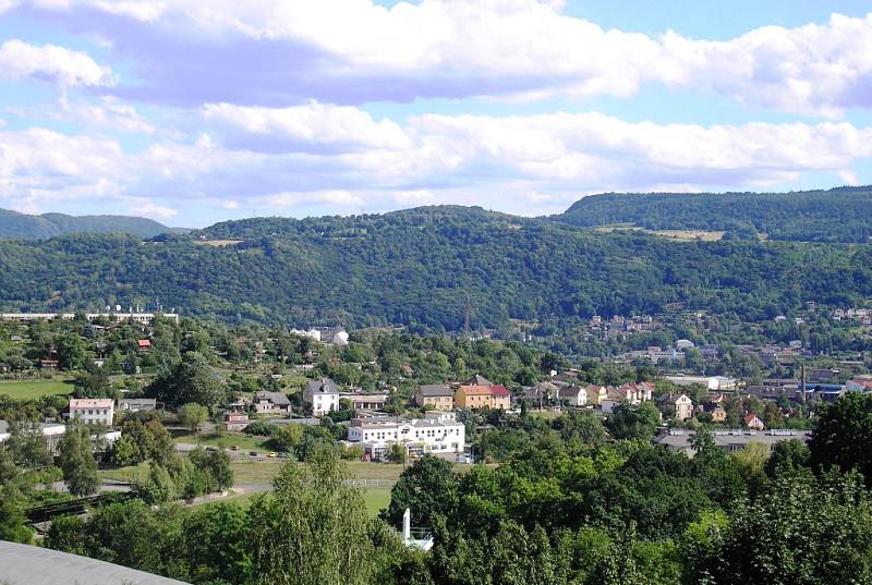 Výhled ze Střížovického vrchu.