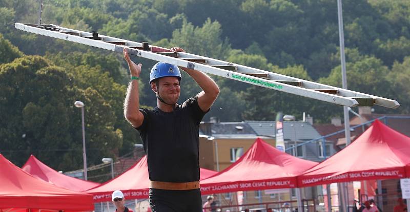 V Ústí nad Labem se koná tři dny republiková soutěž v požárním sportu 2019, kde soutěží v disciplínách jak profesionální hasiči tak dobrovolné jednotky a spolky.