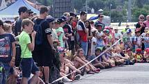 Den s policií u zimního stadionu v Ústí