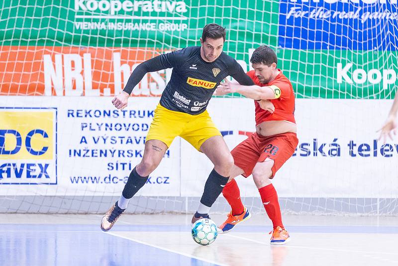 Rapid Ústí - Spartak Perštejn (červení), 1. FUTSAL liga 2022/2023.