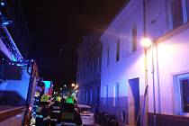 Požár bytu v Ústí nad Labem.