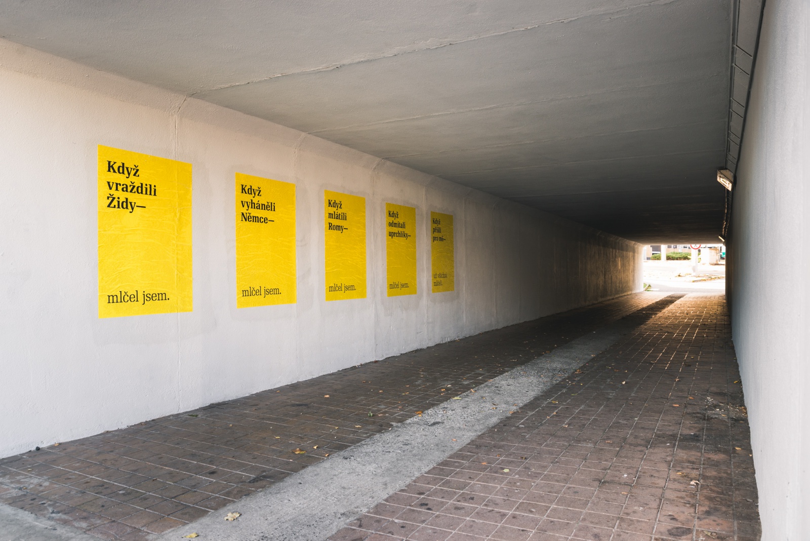 Plakáty s transparenty o mlčení většiny vyvolaly v Ústí nenávistné reakce -  Ústecký deník
