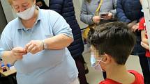Očkování dětí proti covidu v Masarykově nemocnici v Ústí nad Labem