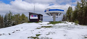 Dubnový sníh na Telnici.