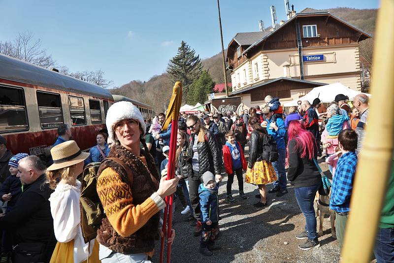 Slavnostní zahájení provozu Kozí dráhy na trase Děčín - Telnice