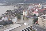 Takto zachytil povodně v srpnu 2002 v centru Ústí nad Labem fotograf Petr Berounský.