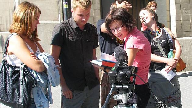Natáčení dokumentárního filmu v Ústí
