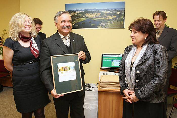 Předávání ceny Zlatý erb obcím a městům za jejich weby v Ústí nad Labem.