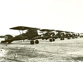 Snímek letadel roty Flik 61.J První letadlo typu Albatros D.III a výrobního čísla 153.119 patřilo nadporučíku Ernstu Stroschneiderovi. Snímek vznikl někdy mezi 24.únorem až 16.březnem 1918.