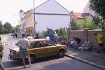 V neděli 18. srpna 2002 začalo Labe postupně ustupovat, snímky jsou z Krásného Března.