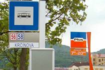 Zastávka Krčínova funguje od března 2007 v Krásném Březně, využívaná ale není